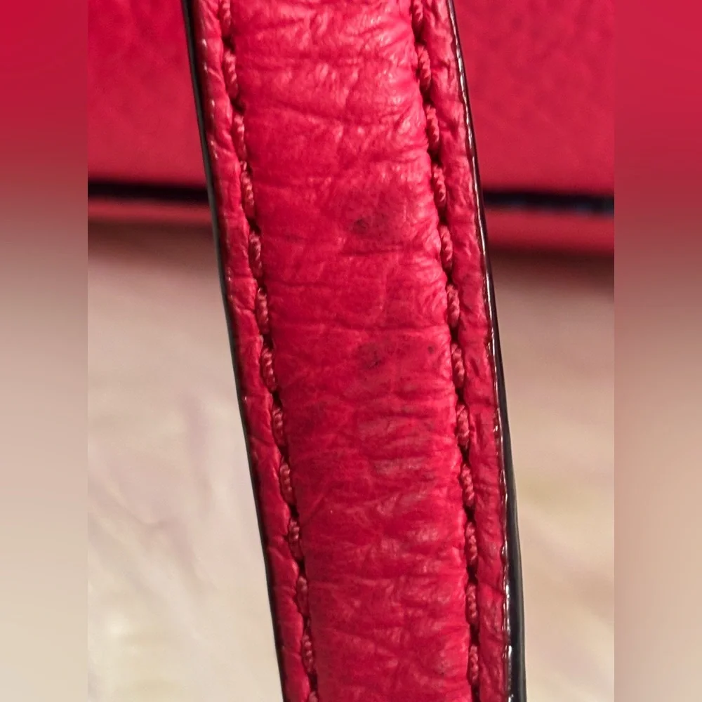 KATE SPADE Leather Southport Avenue Zinnia Hot Pink Pebbled Leather NWT
